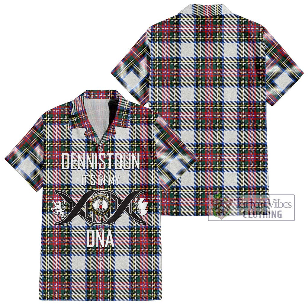 Dennistoun Tartan Hawaiian Shirt with Family Crest DNA In Me Style Kid - Tartan Vibes Clothing