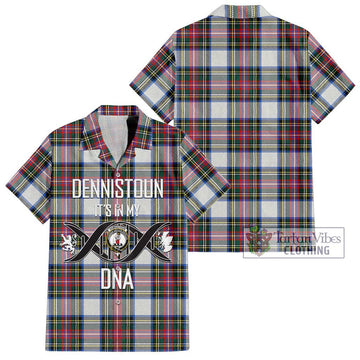 Dennistoun Tartan Hawaiian Shirt with Family Crest DNA In Me Style Kid - Tartan Vibes Clothing