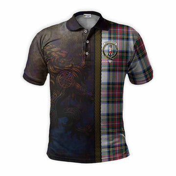 Dennistoun Tartan Family Crest Polo Shirt Alba Gu Brath Be Brave Lion Ancient Style Kid - Tartan Vibes Clothing