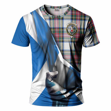 Dennistoun Tartan T-Shirt with Family Crest Scotland Patriotic Style Kid's Shirt - Tartan Vibes Clothing