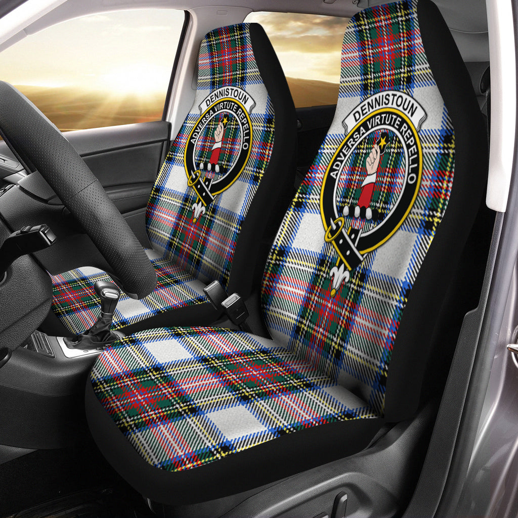 Dennistoun Tartan Car Seat Cover with Family Crest One Size - Tartan Vibes Clothing