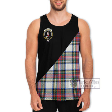 Dennistoun Tartan Men's Tank Top with Family Crest and Military Logo Style Men - Tartan Vibes Clothing