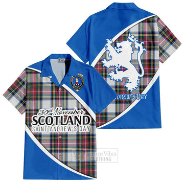 Dennistoun Family Crest Tartan Hawaiian Shirt Celebrate Saint Andrew's Day in Style Kid - Tartan Vibes Clothing