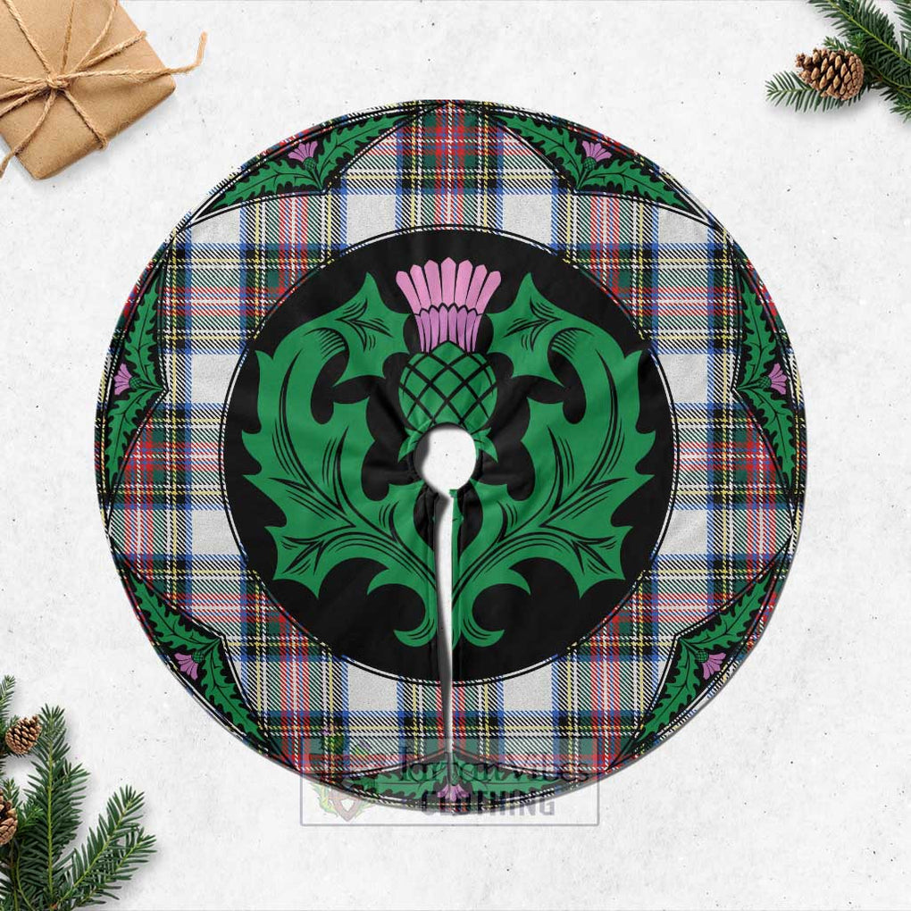 Dennistoun Tartan Christmas Tree Skirt Scottish Thistle Style Casual Tree Skirts - Tartan Vibes Clothing