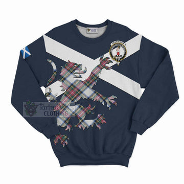 Dennistoun Tartan Lion Rampant Sweatshirt Proudly Display Your Heritage with Alba Gu Brath and Clan Name Unisex - Tartan Vibes Clothing
