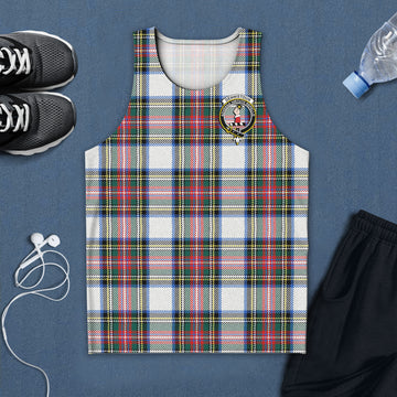 Dennistoun Tartan Mens Tank Top with Family Crest 5XL - Tartan Vibes Clothing