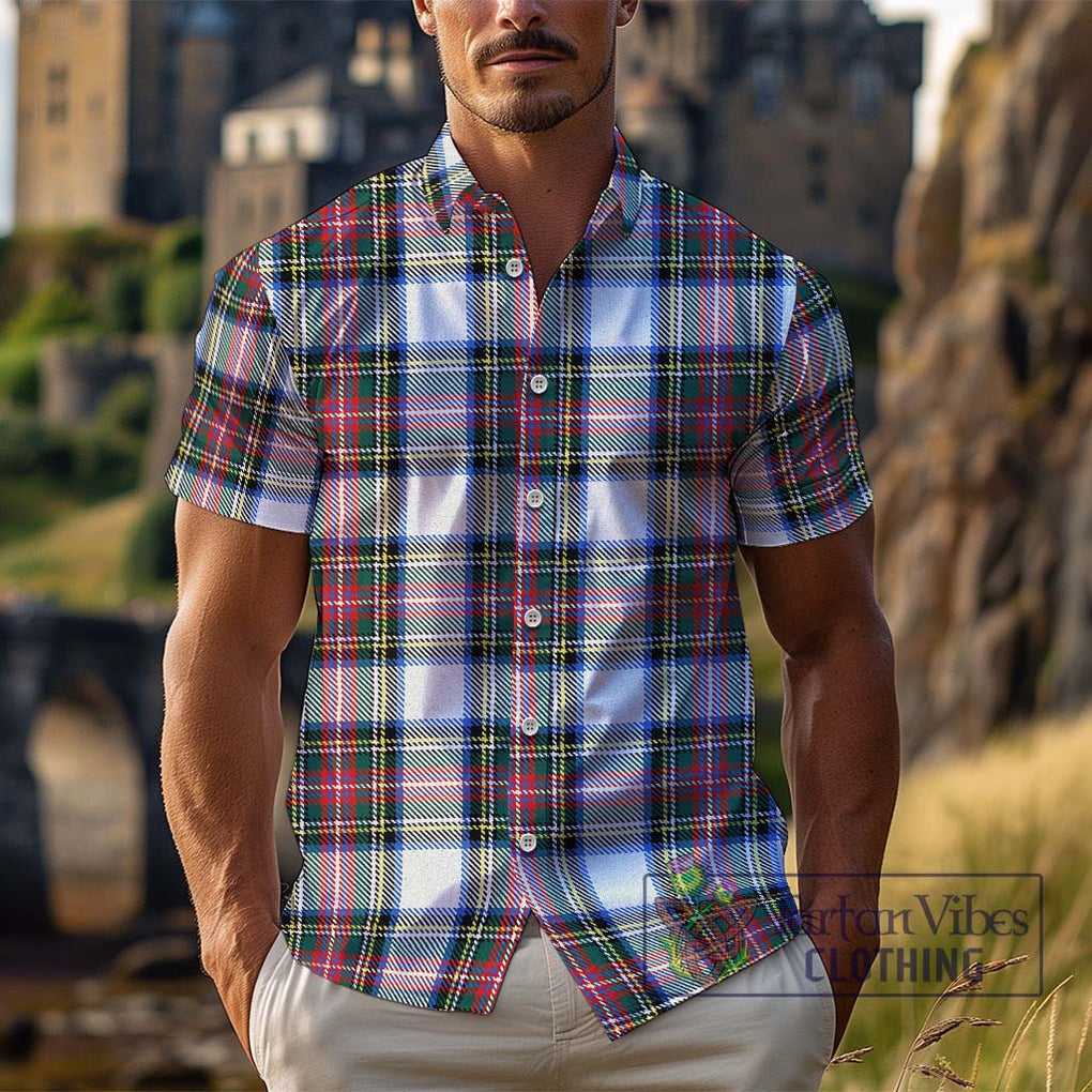 Dennistoun Tartan Cotton Hawaiian Shirt Kid - Tartan Vibes Clothing