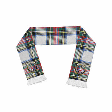 Tartan Vibes Clothing Dennistoun Tartan Ruffneck Scarf with Family Crest