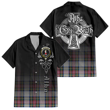 Dennistoun Tartan Hawaiian Shirt Shirt Featuring Alba Gu Brath Family Crest Celtic Inspired Kid - Tartan Vibes Clothing