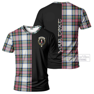 Dennistoun Tartan T-Shirt with Family Crest and Half Of Me Style Kid's Shirt - Tartan Vibes Clothing