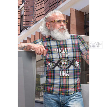 Dennistoun Tartan Cotton T-shirt with Family Crest DNA In Me Style Men's Shirt - Tartan Vibes Clothing