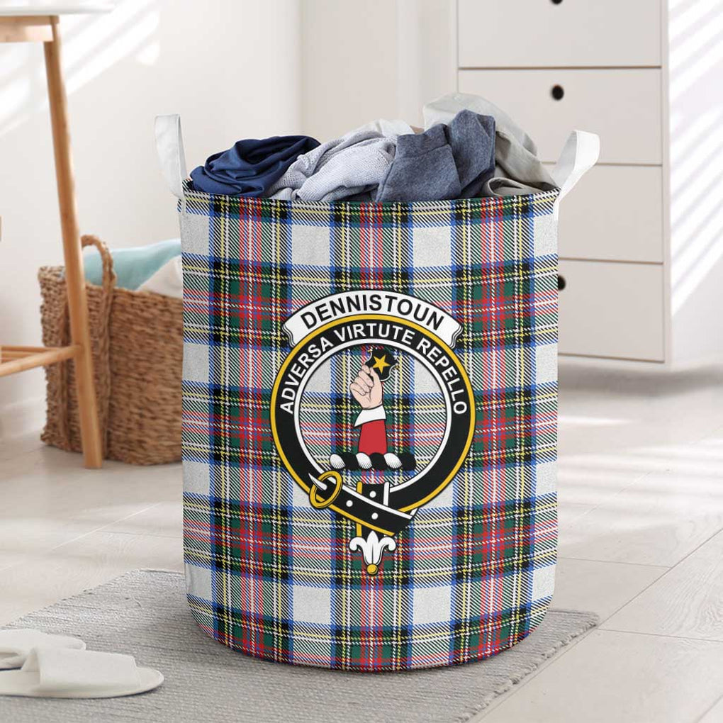 Dennistoun Tartan Laundry Basket with Family Crest One Size - Tartan Vibes Clothing