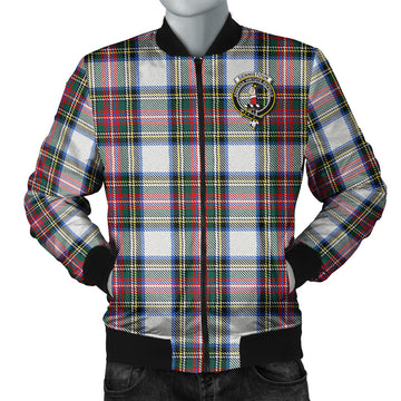 Dennistoun Tartan Bomber Jacket with Family Crest Unisex - Tartan Vibes Clothing