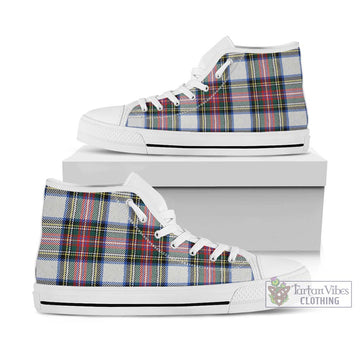 Dennistoun Tartan High Top Shoes Kid High Top - White Sole - Tartan Vibes Clothing
