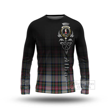 Dennistoun Tartan Long Sleeve T-Shirt Featuring Alba Gu Brath Family Crest Celtic Inspired Unisex - Tartan Vibes Clothing