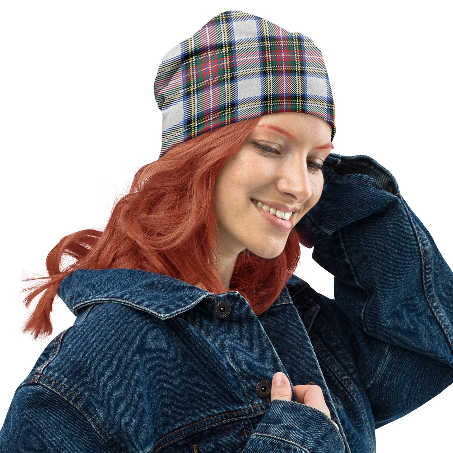 Dennistoun Tartan Beanies Hat Adult 10.8 × 11 inches - Tartan Vibes Clothing