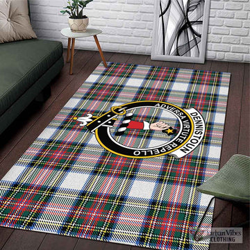 Dennistoun Tartan Area Rug with Family Crest L 59*86 inch (150x220 cm) - Tartan Vibes Clothing