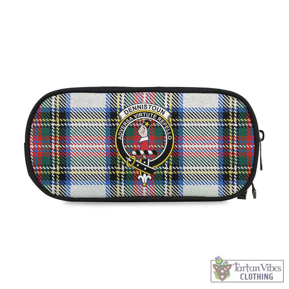 Dennistoun Tartan Pen and Pencil Case with Family Crest One Size 4.13*8.74 inch - Tartan Vibes Clothing