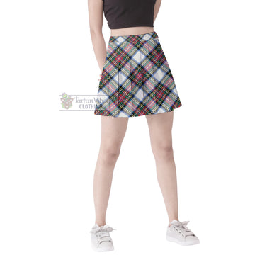 Dennistoun Tartan Women's Plated Mini Skirt Cross Style Female - Tartan Vibes Clothing