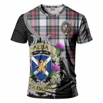 Dennistoun Tartan Family Crest T-Shirt Lion Rampant Royal Thistle Shield Celtic Inspired Kid's Shirt - Tartan Vibes Clothing