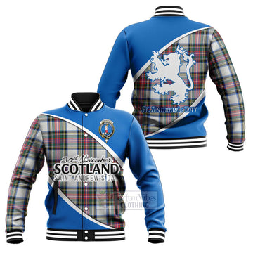 Dennistoun Family Crest Tartan Baseball Jacket Celebrate Saint Andrew's Day in Style Unisex - Tartan Vibes Clothing
