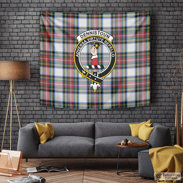 Dennistoun Tartan Tapestry Wall Hanging and Home Decor for Room with Family Crest Tapestry - Tartan Vibes Clothing
