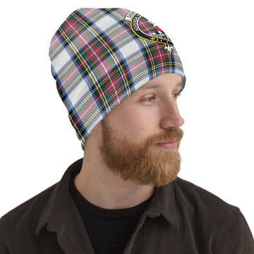 Dennistoun Tartan Beanies Hat with Family Crest Adult 10.8 × 11 inches - Tartan Vibes Clothing