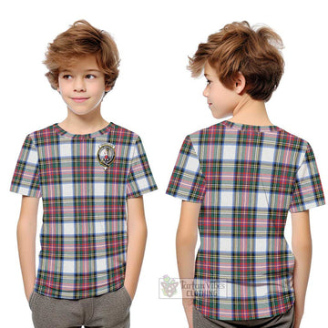 Dennistoun Tartan Kid T-Shirt with Family Crest Youth XL Size14 - Tartan Vibes Clothing