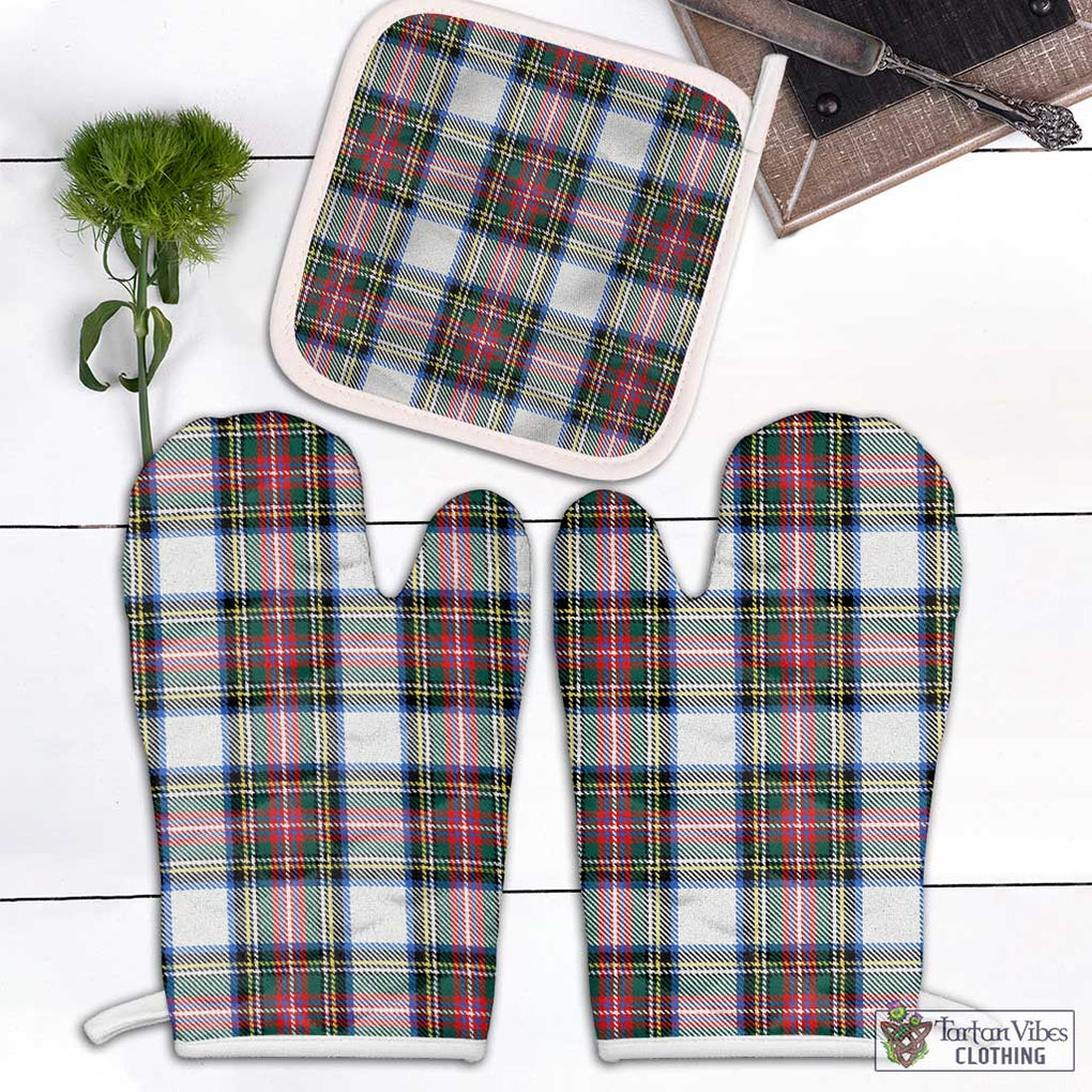 Dennistoun Tartan Combo Oven Mitt & Pot-Holder Combo 2 Oven Mitt & 1 Pot-Holder Black - Tartan Vibes Clothing