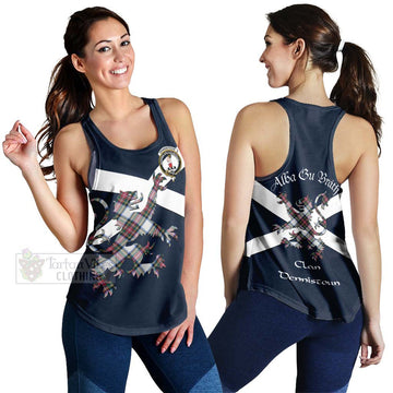 Dennistoun Tartan Lion Rampant Women's Racerback Tanks Proudly Display Your Heritage with Alba Gu Brath and Clan Name 4XL - Tartan Vibes Clothing