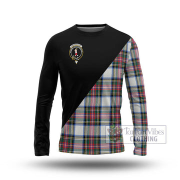 Dennistoun Tartan Long Sleeve T-Shirt with Family Crest and Military Logo Style Unisex - Tartan Vibes Clothing