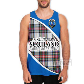 Dennistoun Family Crest Tartan Men's Tank Top Celebrate Saint Andrew's Day in Style Men - Tartan Vibes Clothing