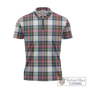 Dennistoun Tartan Zipper Polo Shirt - Tartan Vibes Clothing