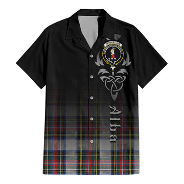 Dennistoun Tartan Hawaiian Shirt Shirt Featuring Alba Gu Brath Family Crest Celtic Inspired - Tartan Vibes Clothing