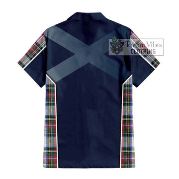 Dennistoun Tartan Hawaiian Shirt with Family Crest and Lion Rampant Vibes Sport Style - Tartan Vibes Clothing