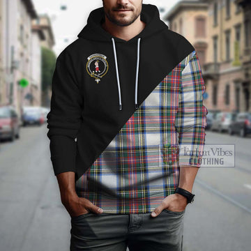 Dennistoun Tartan Hoodie with Family Crest and Military Logo Style - Tartan Vibes Clothing