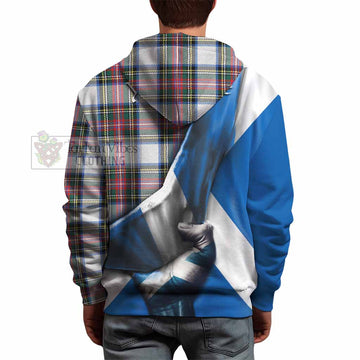 Dennistoun Tartan Hoodie with Family Crest Scotland Patriotic Style - Tartan Vibes Clothing