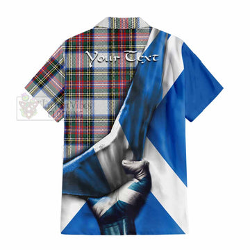Dennistoun Tartan Hawaiian Shirt with Family Crest Scotland Patriotic Style - Tartan Vibes Clothing