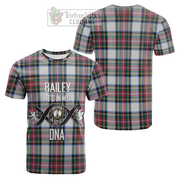 Dennistoun Tartan Cotton T-shirt with Family Crest DNA In Me Style Kid's Shirt - Tartan Vibes Clothing