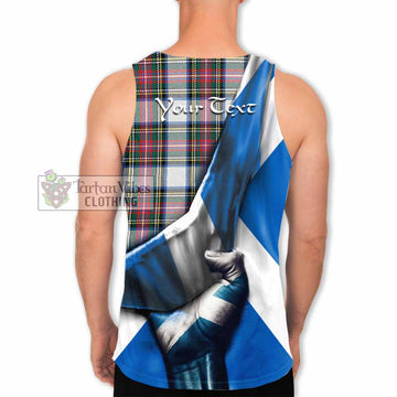 Dennistoun Tartan Men's Tank Top with Family Crest Scotland Patriotic Style - Tartan Vibes Clothing