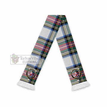 Tartan Vibes Clothing Dennistoun Tartan Ruffneck Scarf with Family Crest