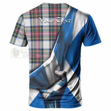 Dennistoun Tartan T-Shirt with Family Crest Scotland Patriotic Style - Tartan Vibes Clothing
