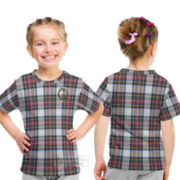 Dennistoun Tartan Kid T-Shirt with Family Crest - Tartan Vibes Clothing