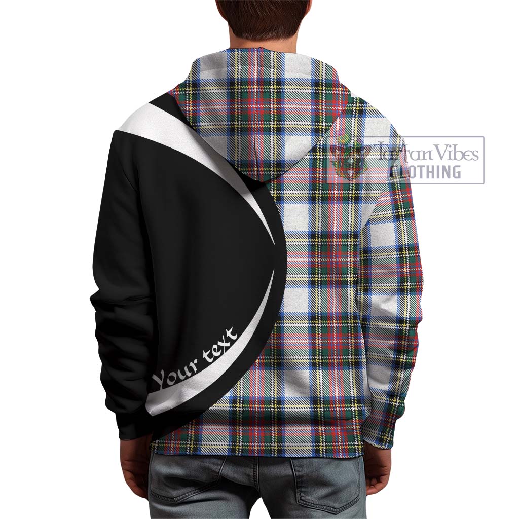 Dennistoun Tartan Hoodie with Family Crest Circle Style - Tartan Vibes Clothing