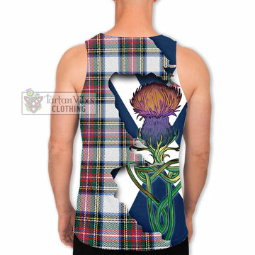 Dennistoun Tartan Family Crest Men's Tank Top Scottish Thistle Celtic Inspired - Tartan Vibes Clothing