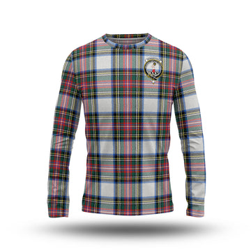Dennistoun Tartan Long Sleeve T-Shirt with Family Crest - Tartan Vibes Clothing