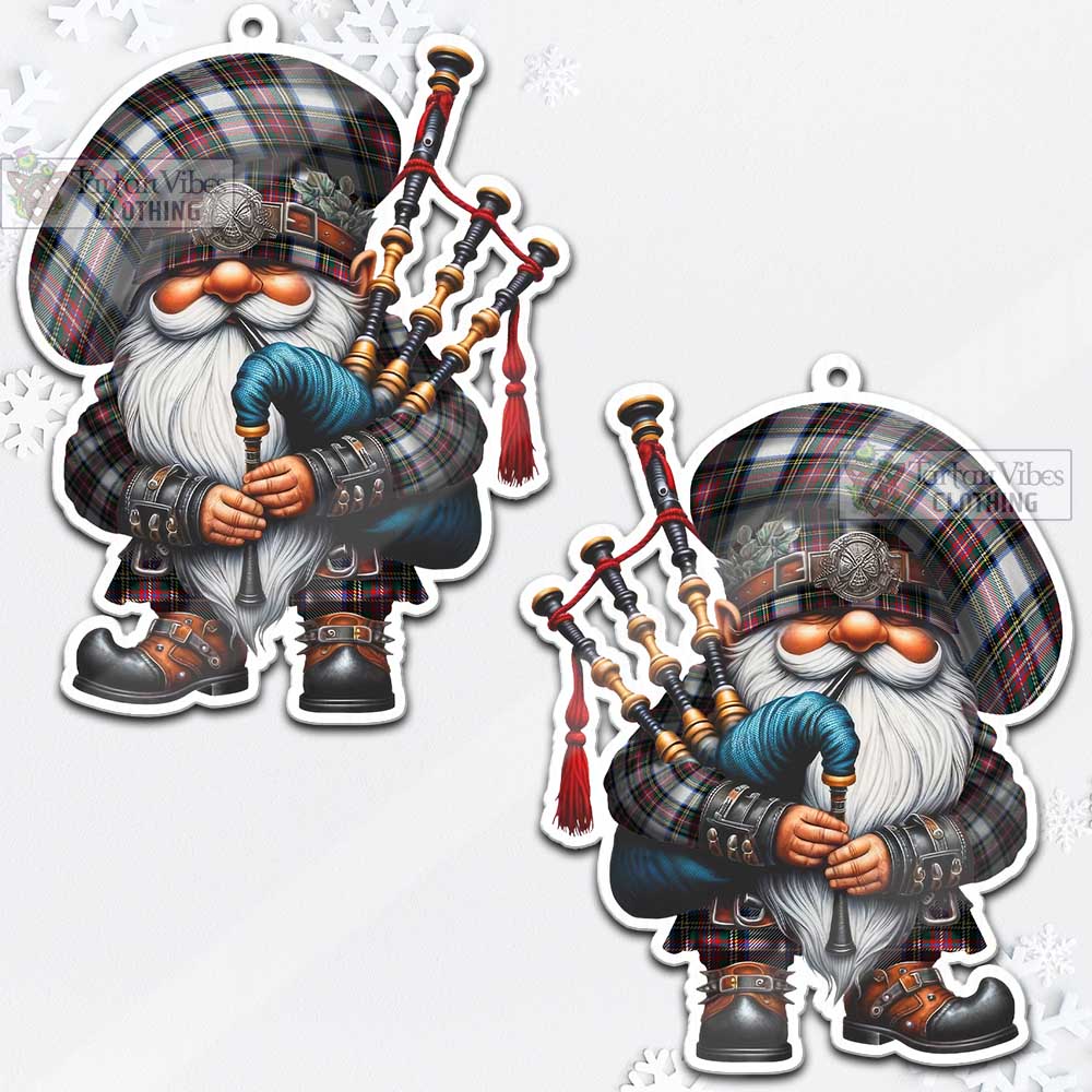 Dennistoun Tartan Bagpiper Gnome Christmas Ornament - Tartan Vibes Clothing