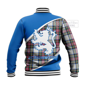 Dennistoun Family Crest Tartan Baseball Jacket Celebrate Saint Andrew's Day in Style - Tartan Vibes Clothing