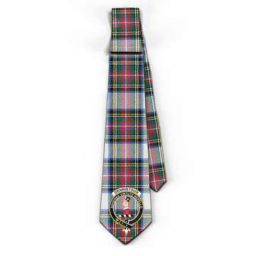 Dennistoun Tartan Classic Necktie with Family Crest - Tartan Vibes Clothing