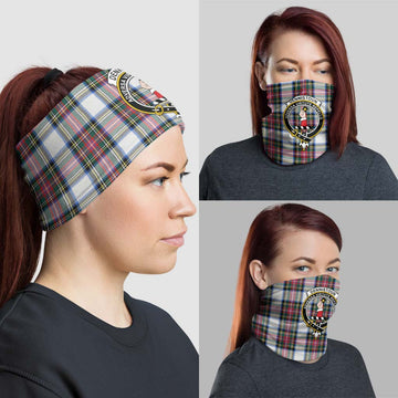 Dennistoun Tartan Neck Gaiters, Tartan Bandanas, Tartan Head Band with Family Crest - Tartan Vibes Clothing